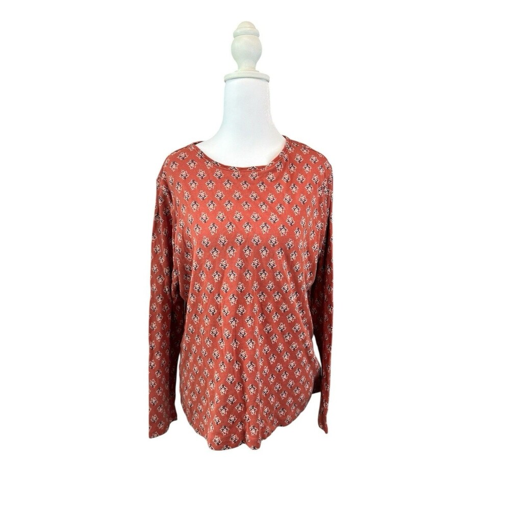 Croft & Barrow T-Shirt XL Long Sleeve 100% Cotton Classic Tee Women’s NWOT